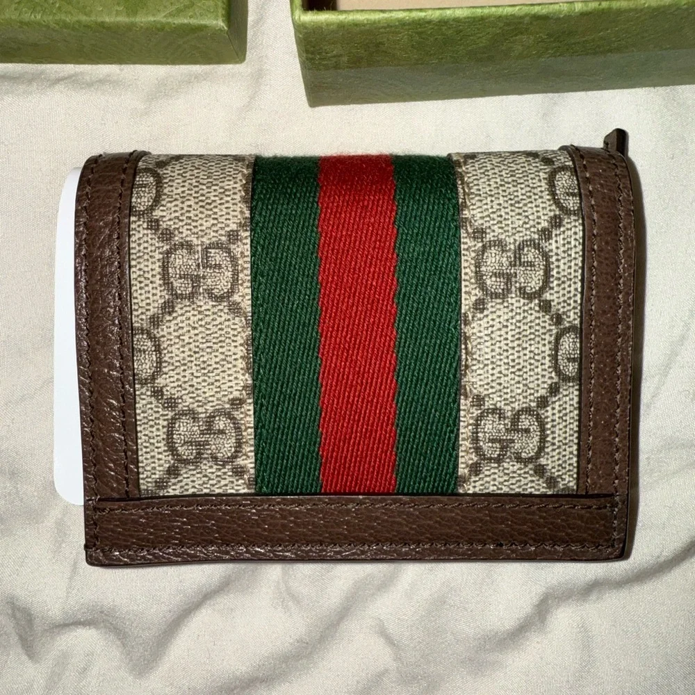 SALE❗️NEW Gucci Brown and Green Wallet - Picture 5 of 7